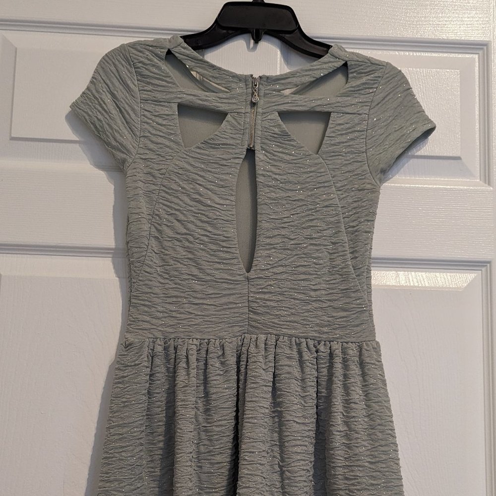 Kimchi Blue Mini Green Sparkling Christmas Dress 6